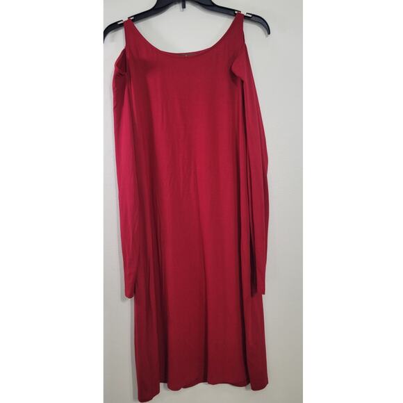 Tommy Bahama Dress Womens Large Red Bodycon Shoulder Less Dress Sexy Flirty - Picture 6 of 10